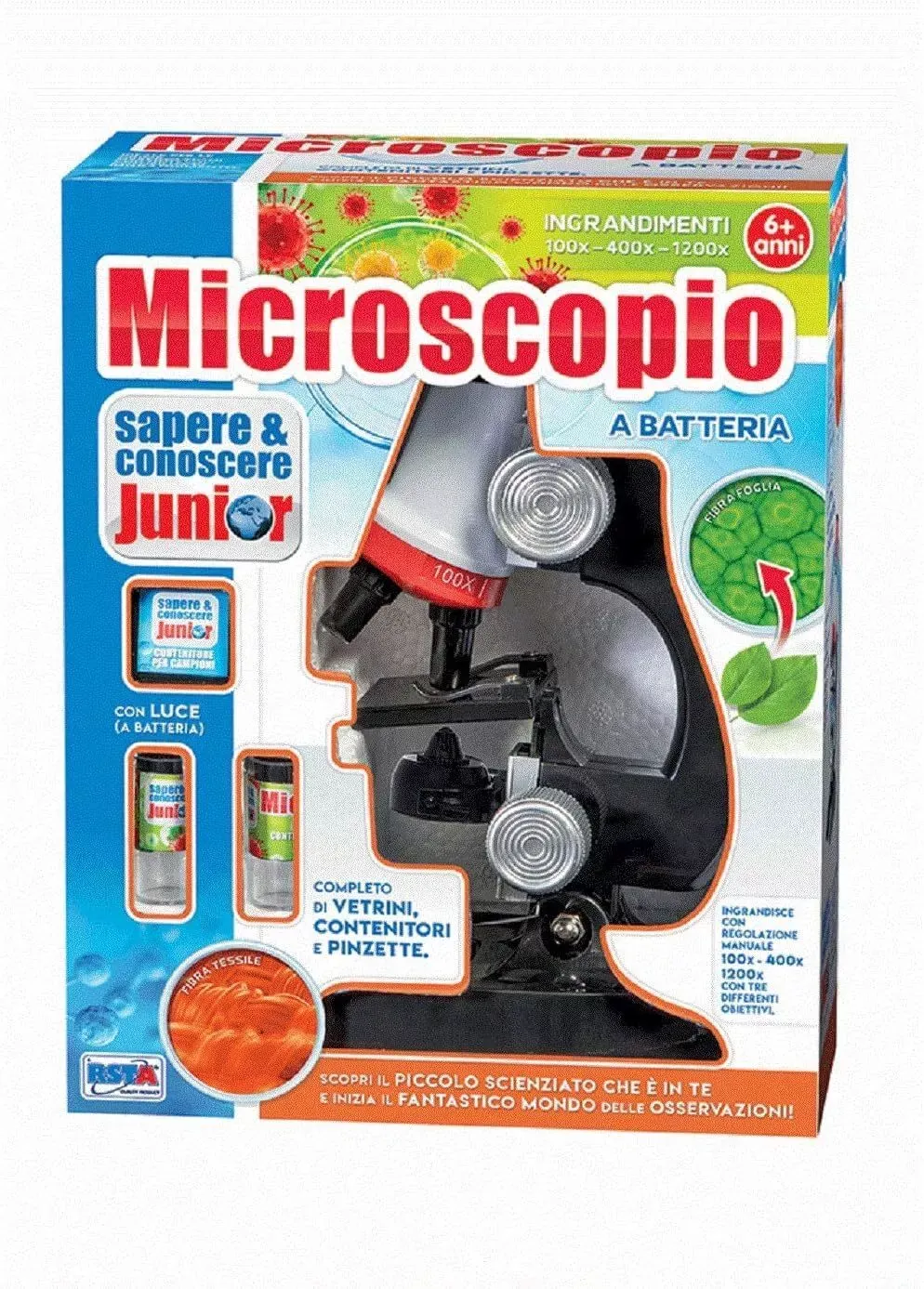 Microscopio a batteria