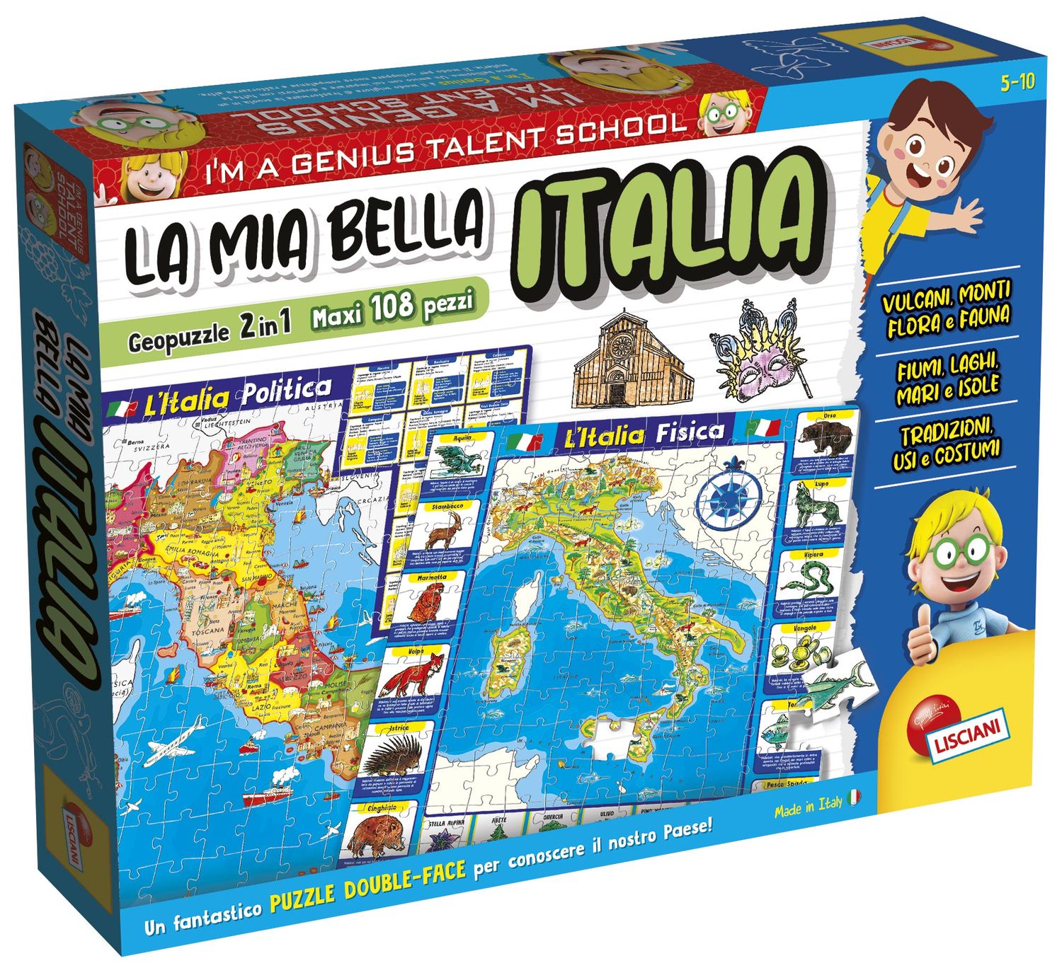 I’m A Genius Geopuzzle La Mia Bella Italia