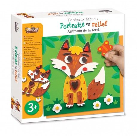 Immagini semplici, ritratti in rilievo &quot;Animali della foresta&quot;