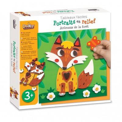 Immagini semplici, ritratti in rilievo &quot;Animali della foresta&quot;