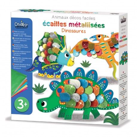 Animali decorativi facili, Scaglie metalliche “Dinosauri”