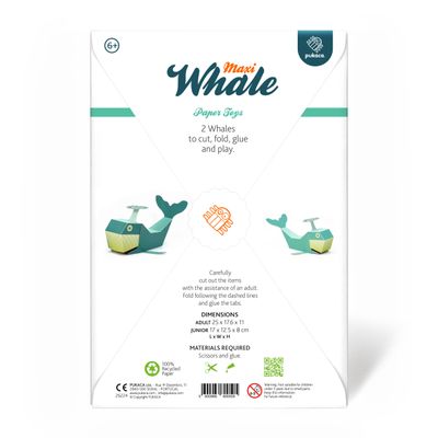 Giocattoli di carta Maxi Whale
