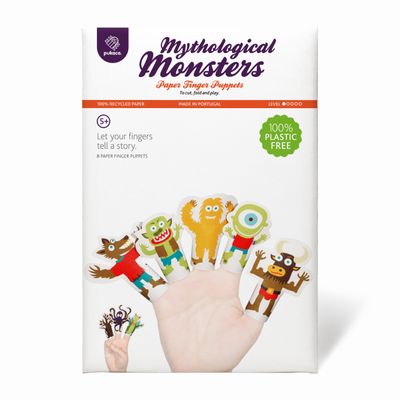 Marionette da dito di carta con mostri mitologici Marionette da dito di carta con mostri mitologici