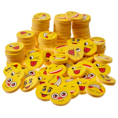100 gomme per cancellare con faccine - Regalini festa 100 gomme per cancellare con faccine - Regalini festa