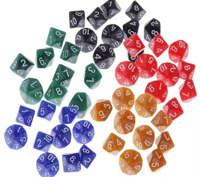 Set di 10 dadi