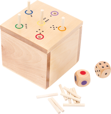 Gioco dei dadi Fuori 6 nella scatola