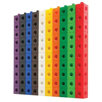 100 cubi ad incastro in plastica - Mathlink