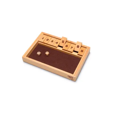 Shut The Box in legno