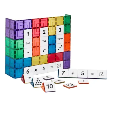 Topper per piastrelle magnetiche con numeri Learn and Grow - Set da 40 Topper per piastrelle magnetiche con numeri Learn and Grow - Set da 40