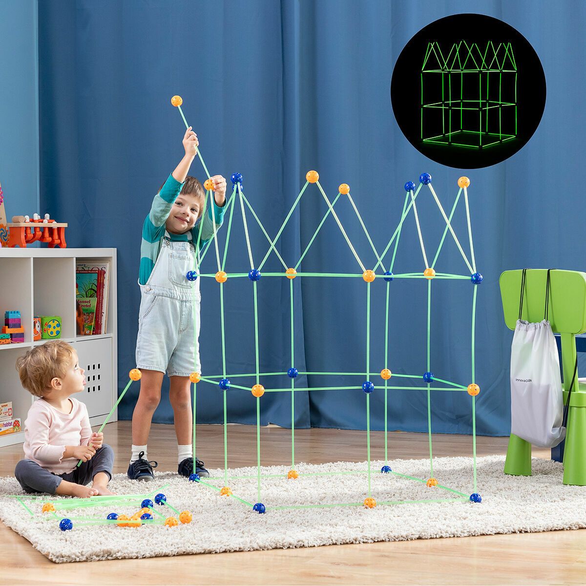 Kit di costruzione con astine e palline gigante