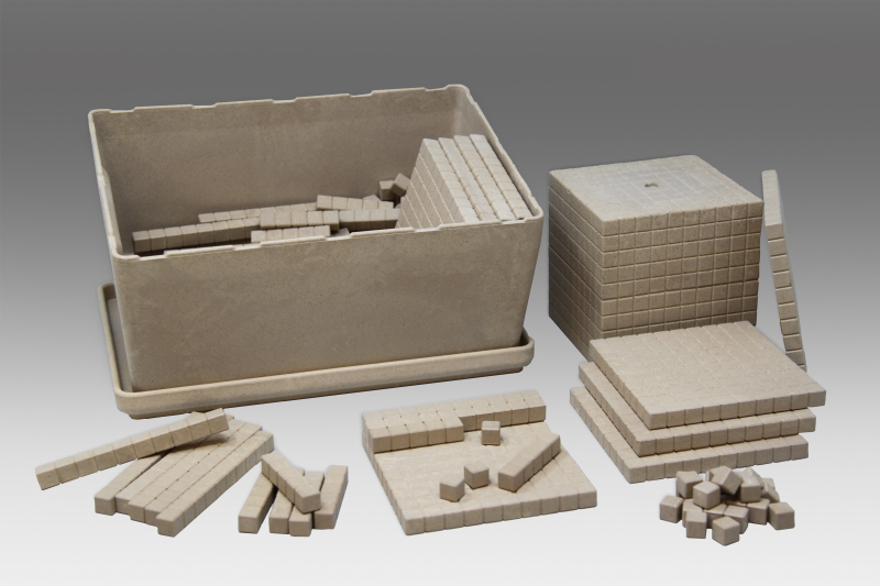 Set base 10 in legno, 151 pezzi, colore naturale Set base 10 in legno, 151 pezzi, colore naturale