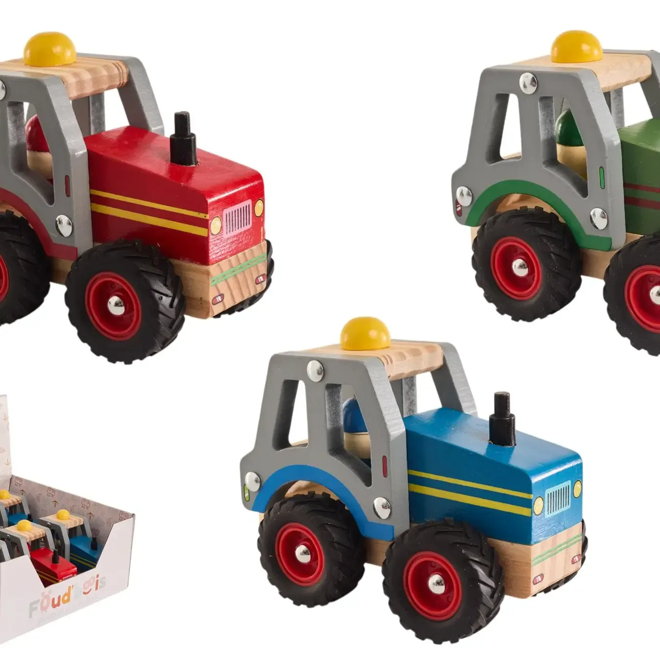 Trattore in legno da 12,5 cm