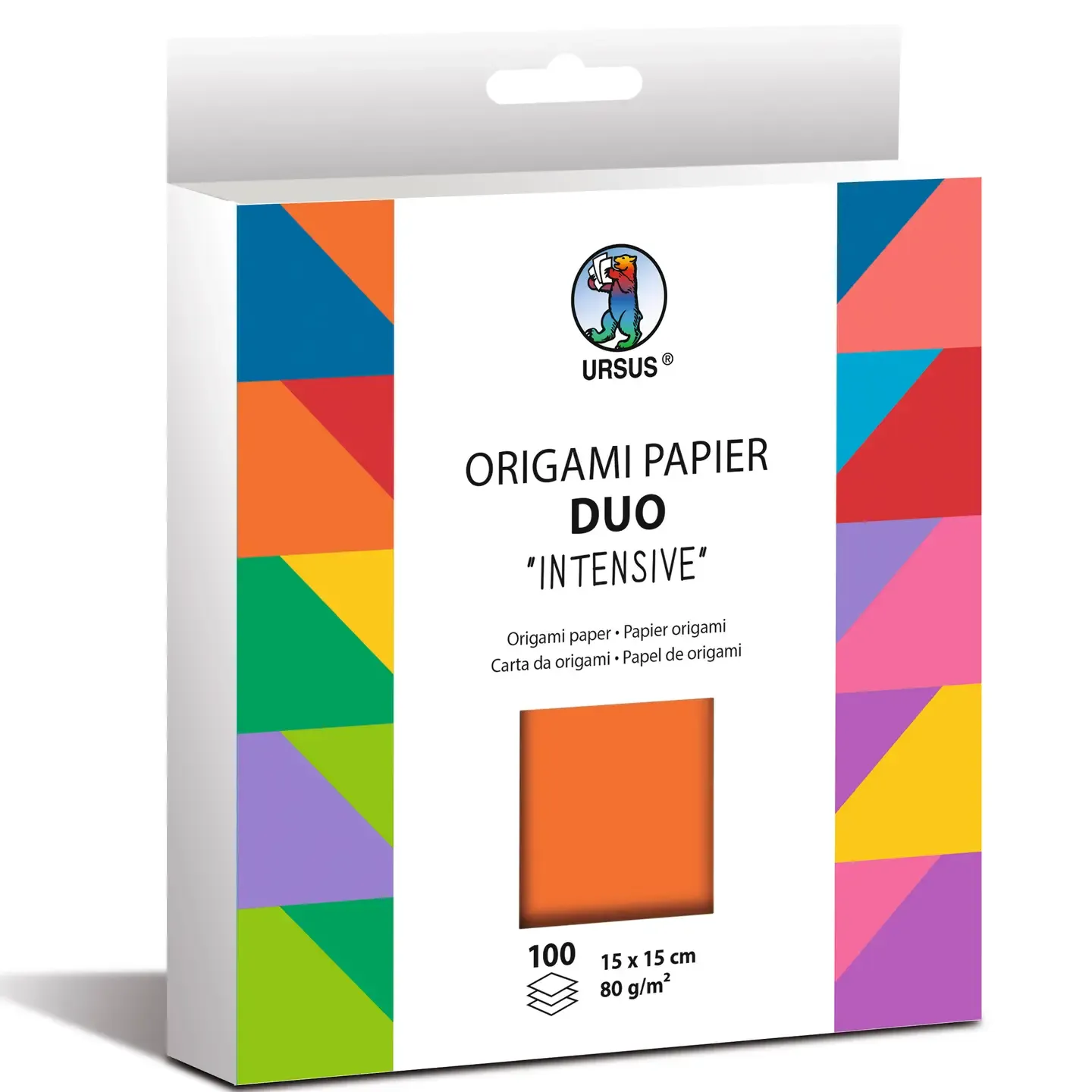 Carta Origami Duo «Intensive» - 15x15 cm 100 fogli