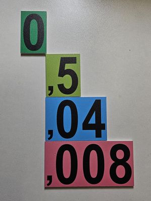 Frantuma-numeri - Estensione DECIMALI (56 pezzi)