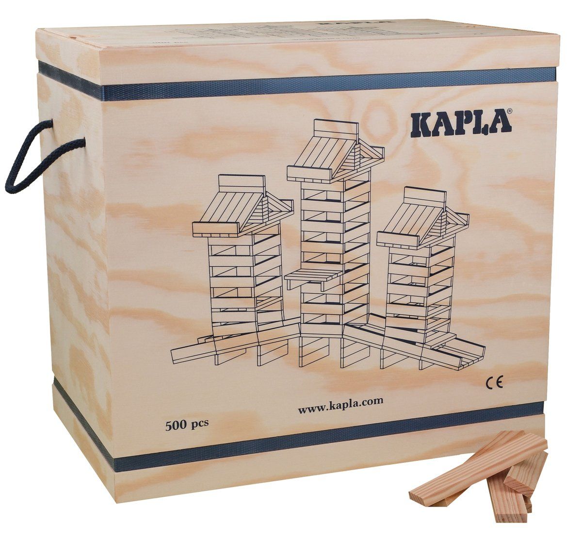Kapla cassa 500 pezzi naturale