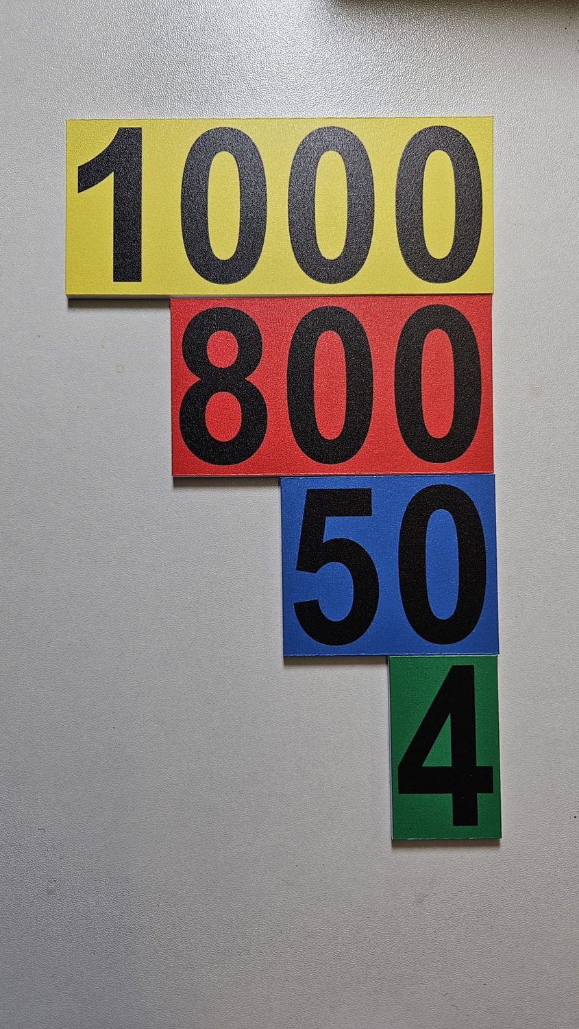 Frantuma-numeri (74 pezzi) - Interi