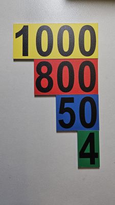 Frantuma-numeri (74 pezzi) - Interi