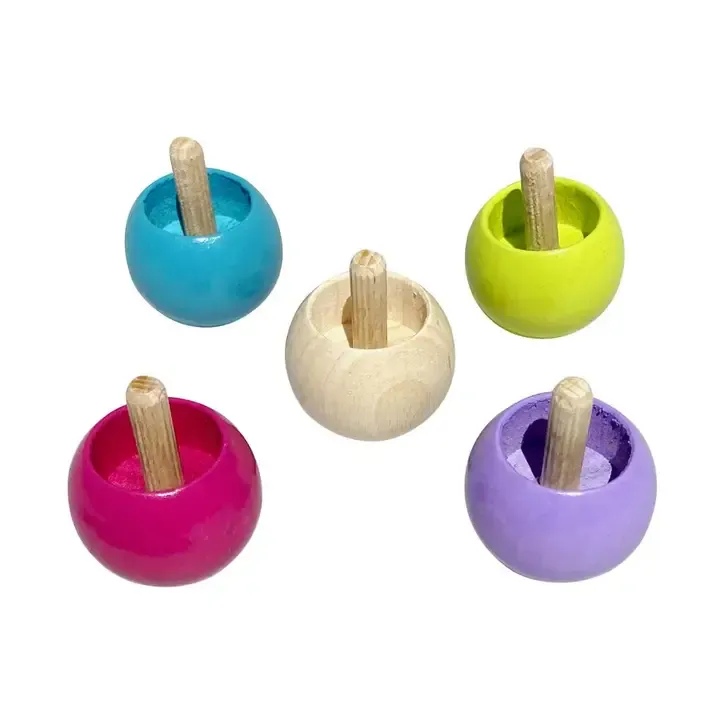 Set di trottole in legno GICO, 5 pezzi Set di trottole in legno GICO, 5 pezzi
