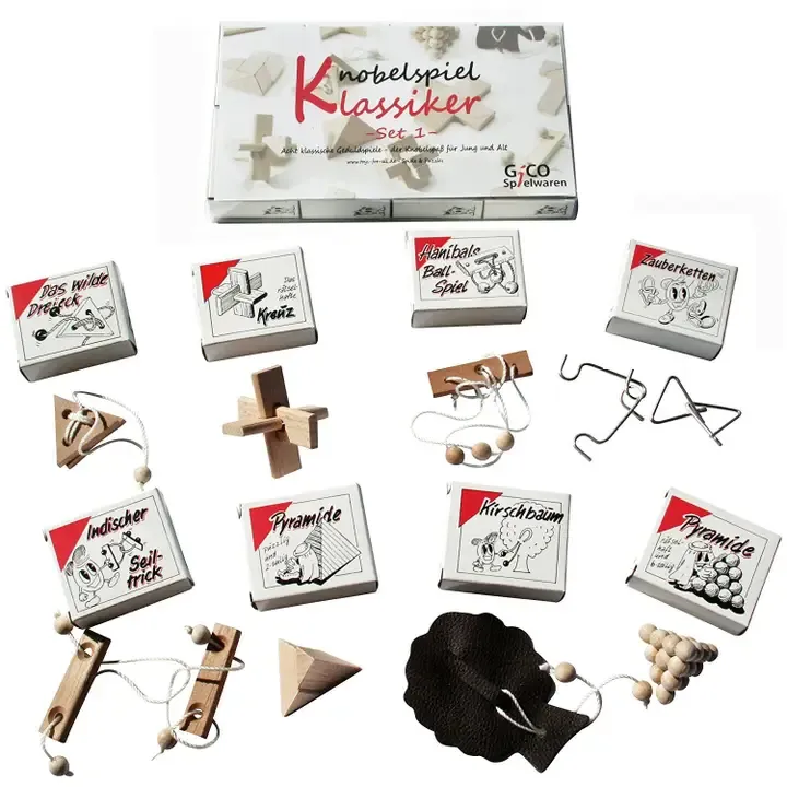 Set di giochi di logica classici 1 - 8 giochi di pazienza Set di giochi di logica classici 1 - 8 giochi di pazienza