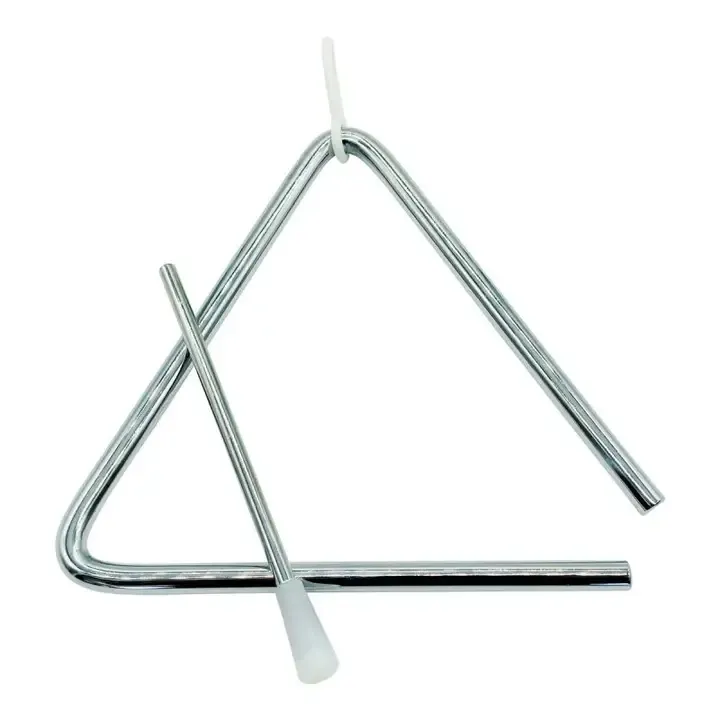 GICO Grande triangolo metallico strumento a percussione GICO Grande triangolo metallico strumento a percussione