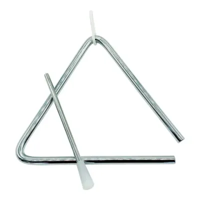 GICO Grande triangolo metallico strumento a percussione