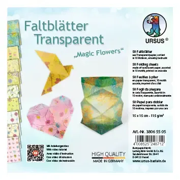 Volantini trasparenti «Fiori magici»