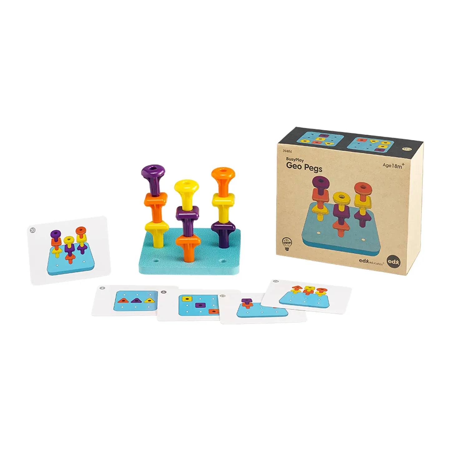 Busy Play® Pioli geometrici Busy Play® Pioli geometrici
