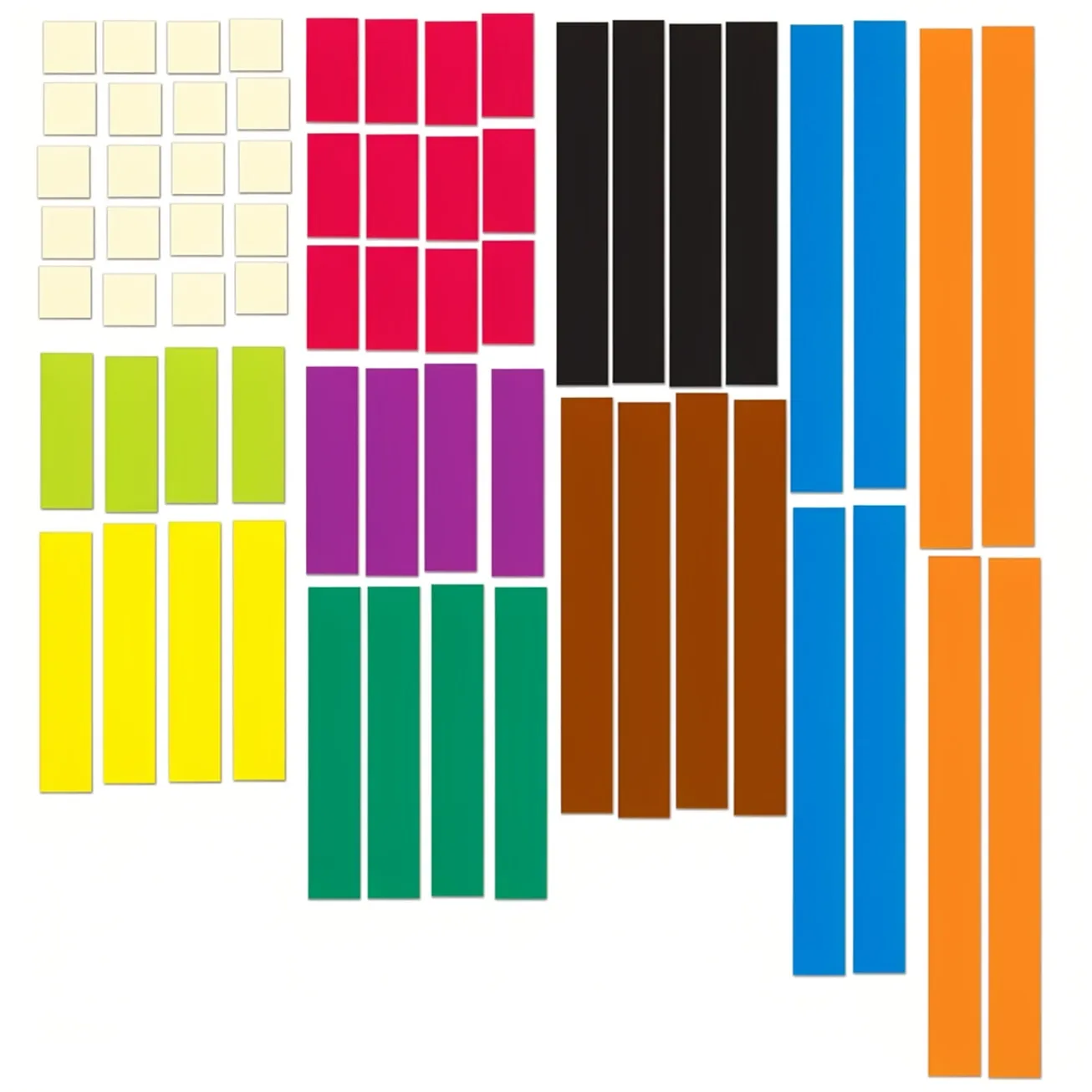 Aste magnetiche Cuisenaire Aste magnetiche Cuisenaire