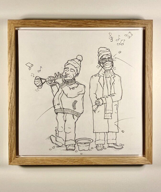 Originalskizze &#39;Adventssingen&#39;