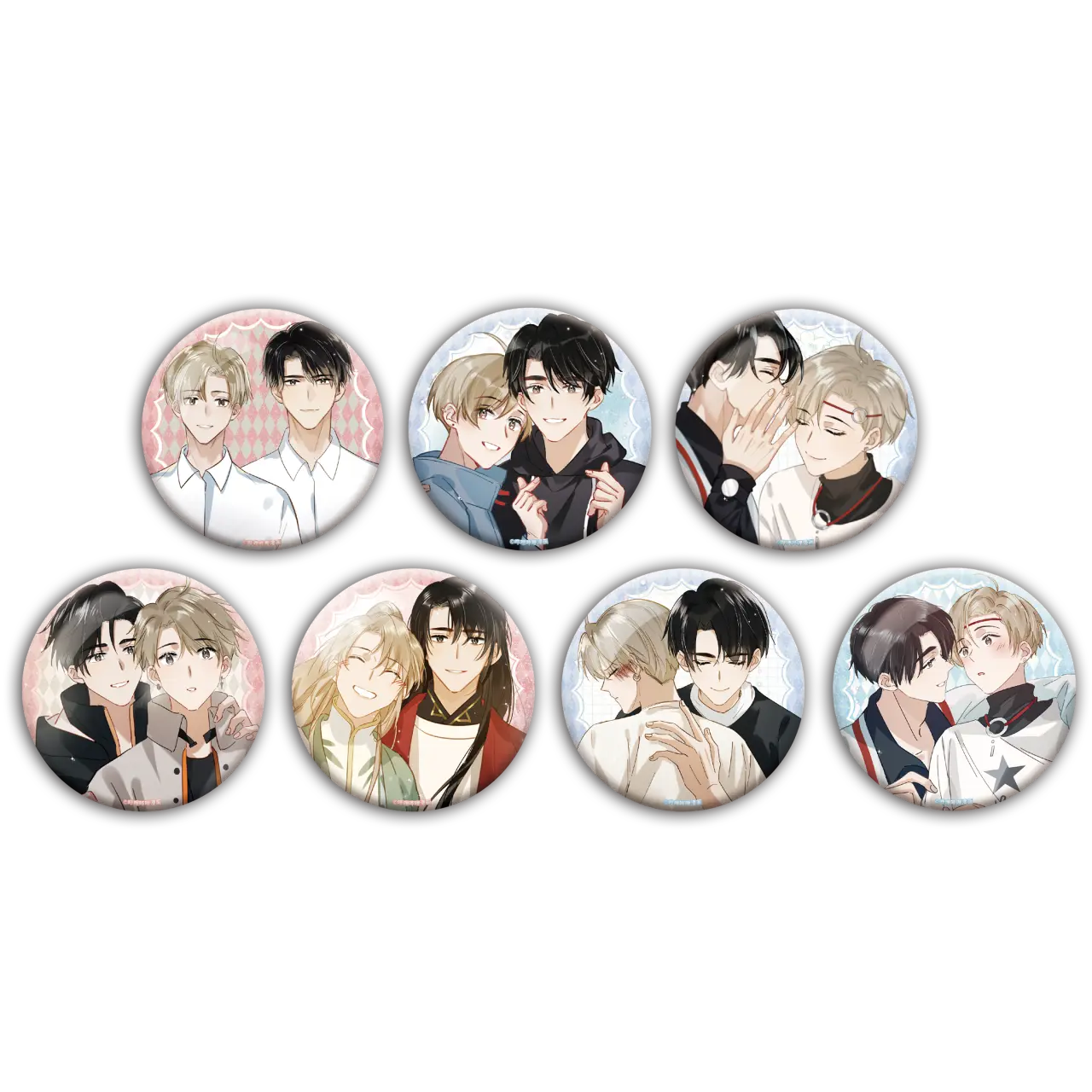 ISMM x Bilibili Manhua - Round Badge Set