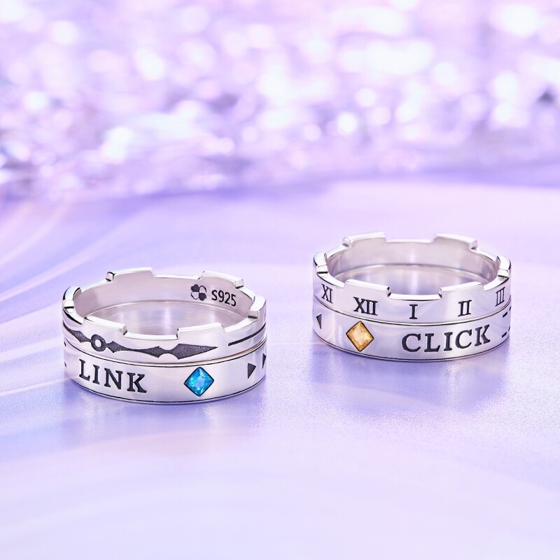 [IS] Link Click x Xing Yun Shi - Clock Ring Set (Blue)