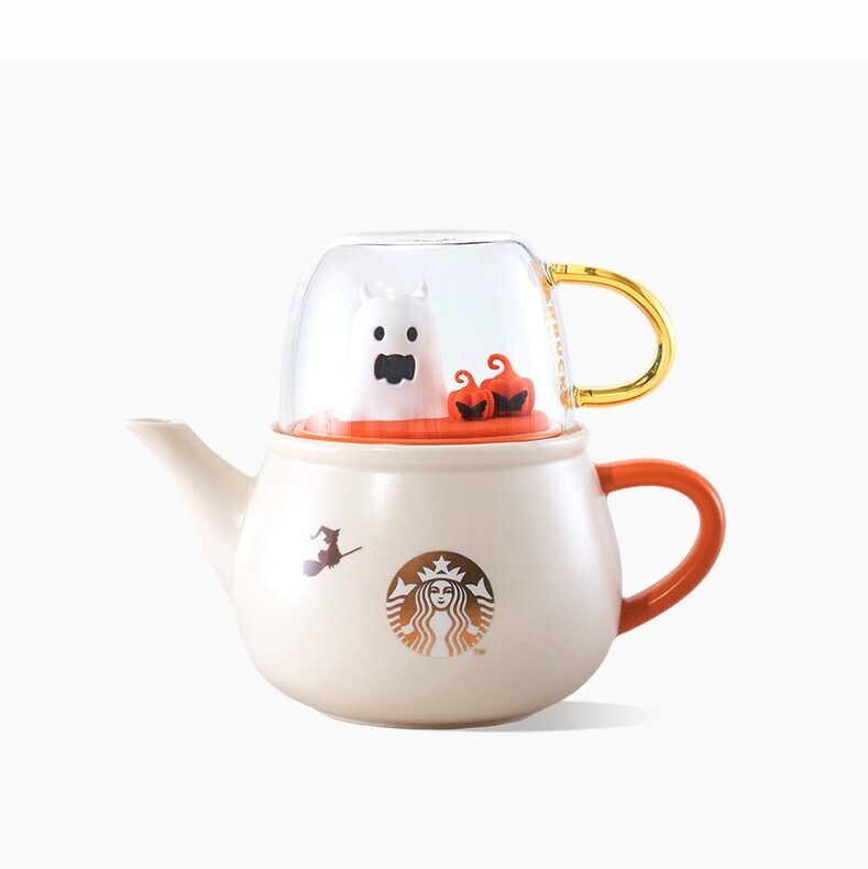 Starbucks China - 2022 Halloween Collection, Option: Ghost Teapot