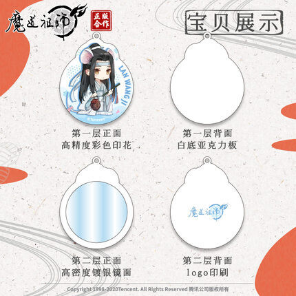 [IS] MDZS x Nan Man She - Chibi Mirror Charm