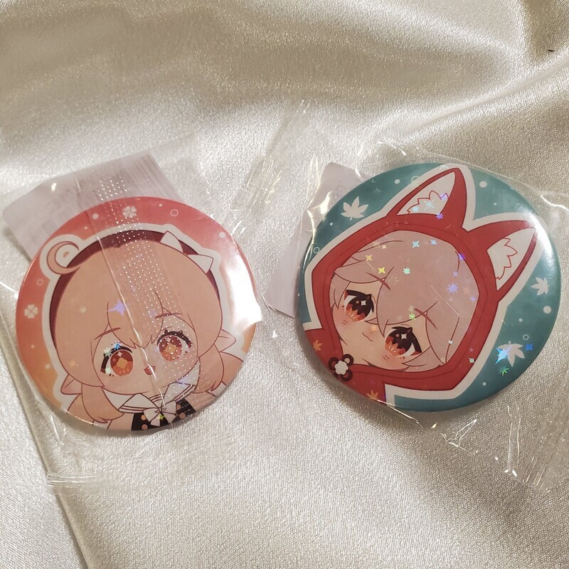 [IS] Genshin Impact x Omodoki - Chibi Badge