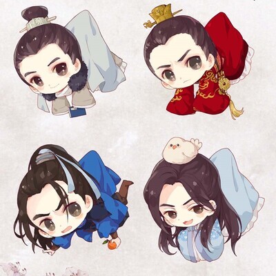 [IS] Nirvana in Fire - Chibi Hanging Charm Set