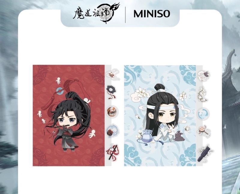 [IS] MDZS x Miniso - File Folder Set (Pre-Owned)