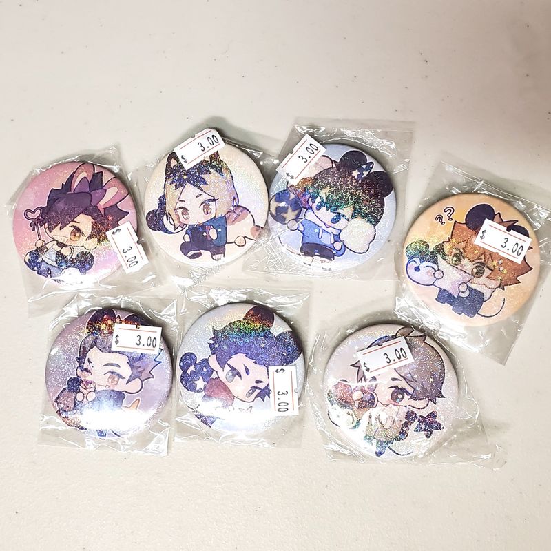 [IS] Haikyuu!! - Theme Park Chibi Badge