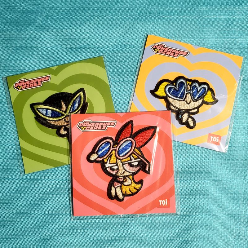 [IS] Powerpuff Girls x TOI - Cloth Patch Set