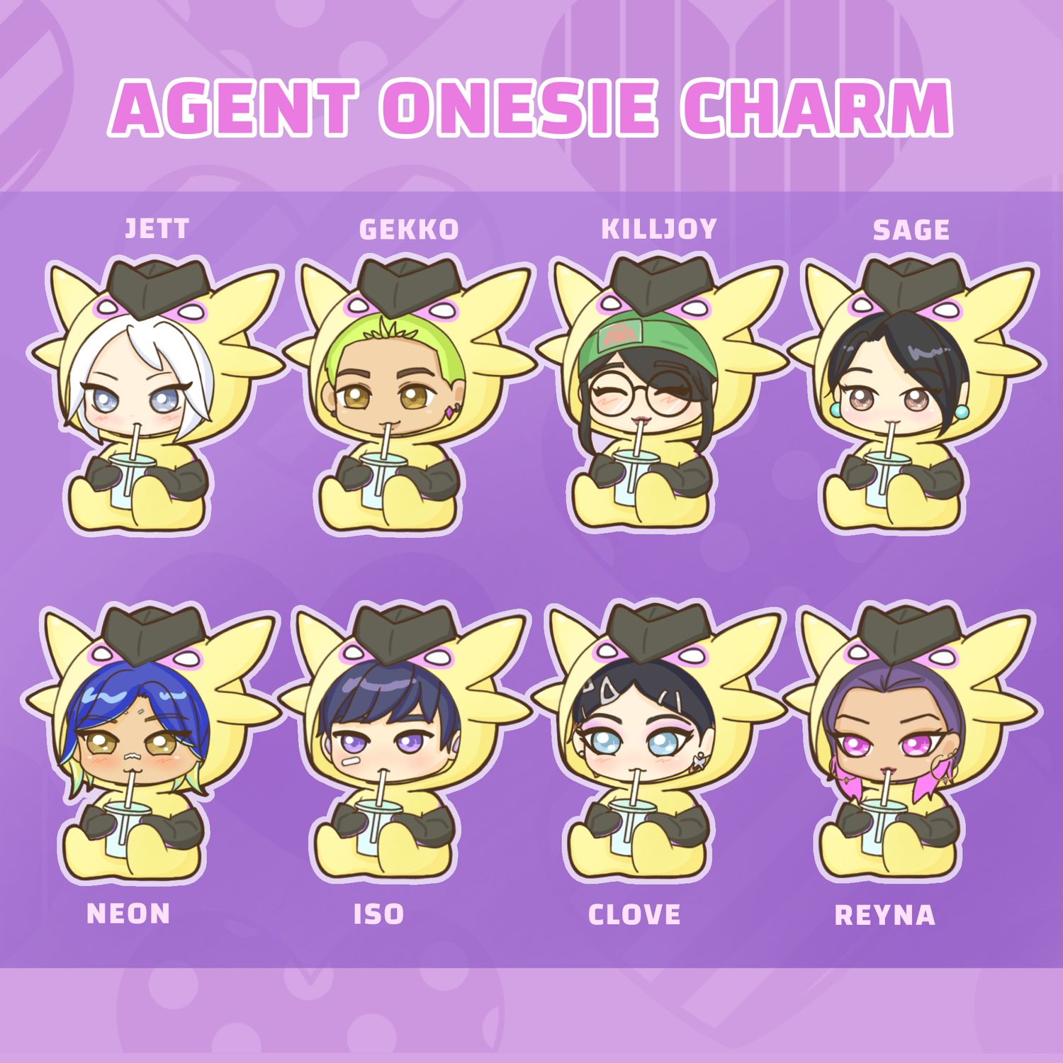 [IS] Valorant - Agent Onesie Charm