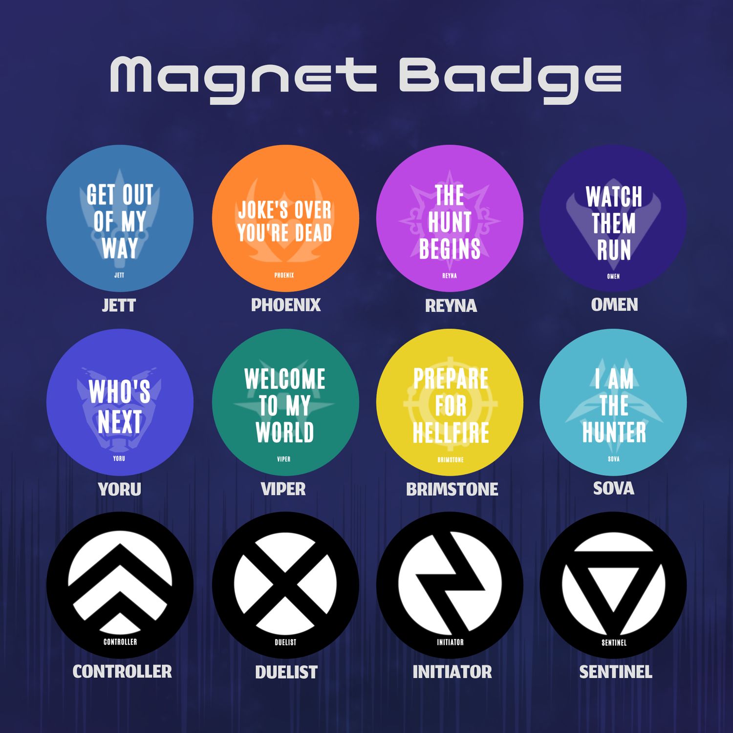 [IS] Valorant - Fridge Magnet Bottle Opener