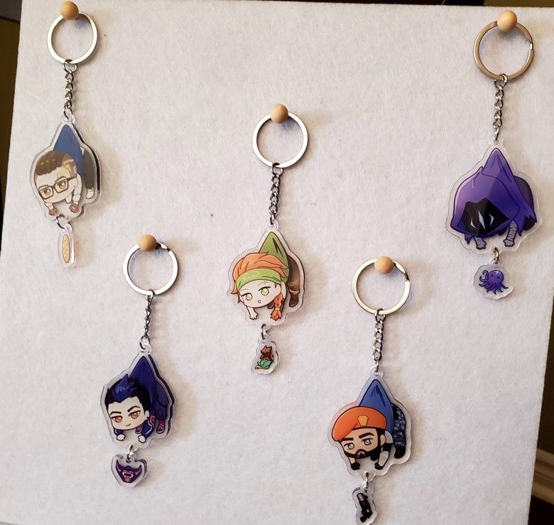 [IS] Valorant - Hanging Acrylic Charms (Fanmade)