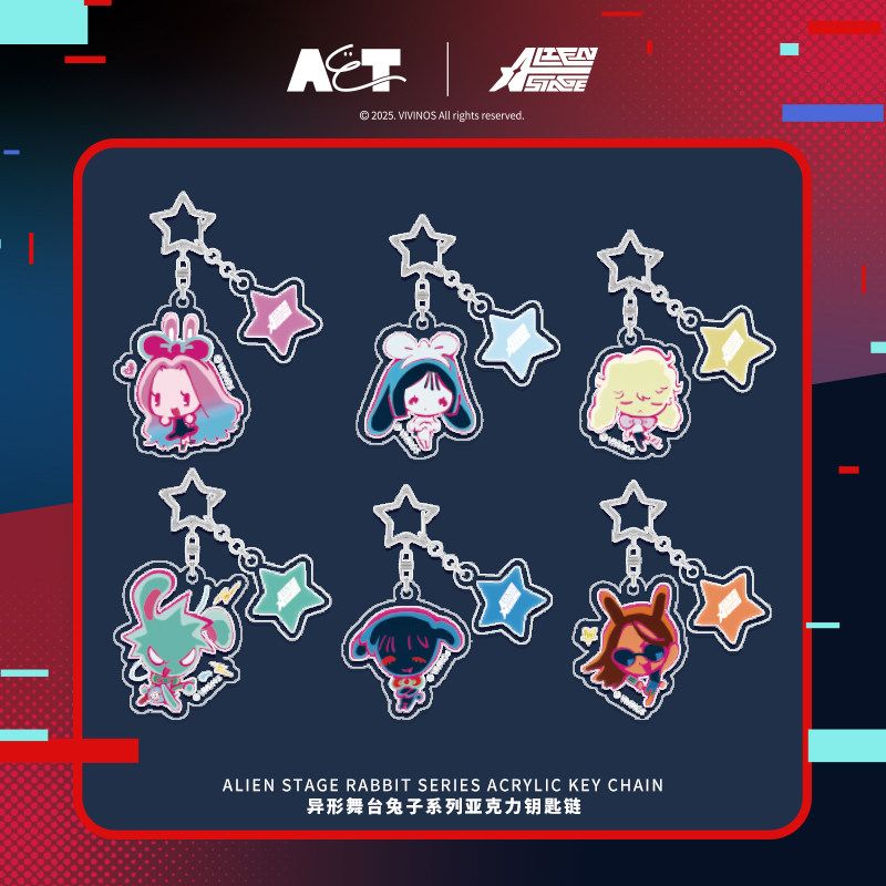 Alien Stage x AET - Bunny Keychain &amp; Standee