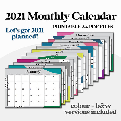 2021 Monthly Planner Printable PDF - Plan Out Your 2021 2021 Monthly Planner Printable PDF - Plan Out Your 2021