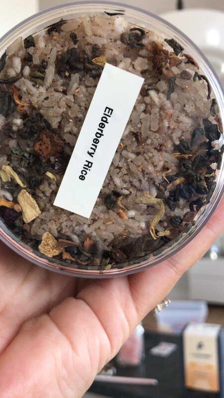 Elderberry Rice Body Scrub