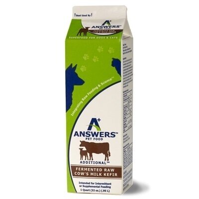 Answers Additional Fermented Raw Cow Milk Kefir for Dogs &amp; Cats - 1 Quart