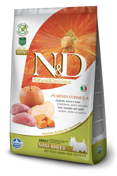 Farmina N&amp;D Pumpkin Boar &amp; Apple Adult Mini Dog Dry Food - 5.5-Pound