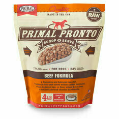 Primal Pronto Raw Beef Formula Raw Frozen Dog Food - 4 Pound