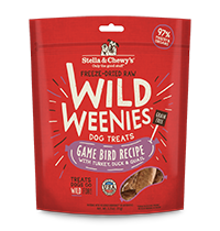 Stella &amp; Chewy&#39;s Game Bird Recipe Wild Weenies, 3.25 oz.
