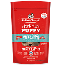Stella &amp; Chewy&#39;s Perfectly Puppy Beef &amp; Salmon Dinner Patties Freeze-Dried Raw Dog Food - 14 oz.