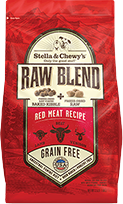 Stella &amp; Chewy&#39;s Raw Blend Red Meat Recipe Freeze-Dried Raw &amp; Dry Dog Food - 3.5lb